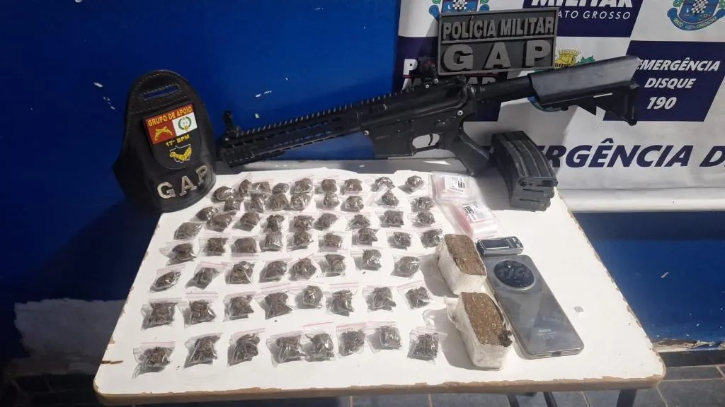 PM prende faccionado por tráfico em Araputanga