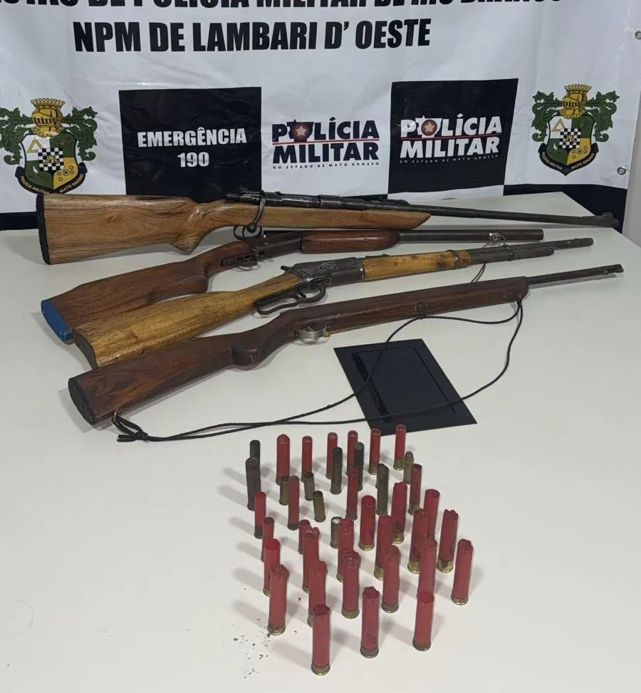 Prisão por comércio ilegal de armas em Lambari D’Oeste