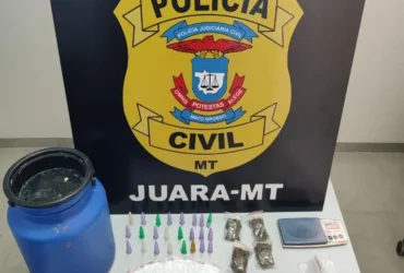 Prisão por tráfico de drogas em Juara durante operação da Polícia Civil