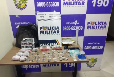 Polícia Militar fecha ponto de venda de drogas em Confresa
