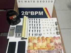 PM realiza prisão por tráfico em Jaciara durante operação