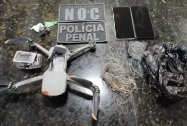 Apreensão de drone em Sinop revela envio de celulares