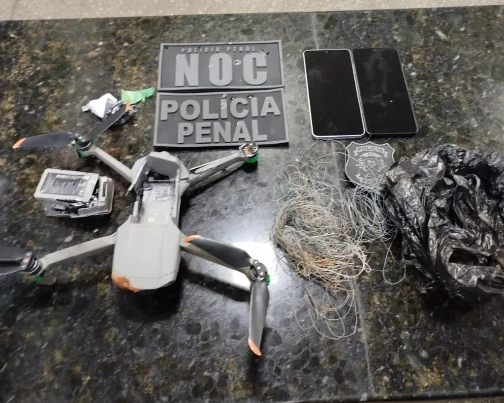 Apreensão de drone em Sinop revela envio de celulares