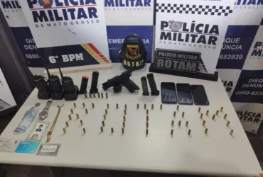 Rotam prende dupla por porte ilegal de arma de fogo em Cáceres