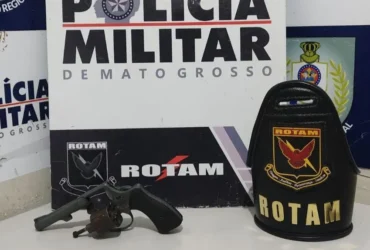 Rotam prende homem com revólver sem registro em Cuiabá