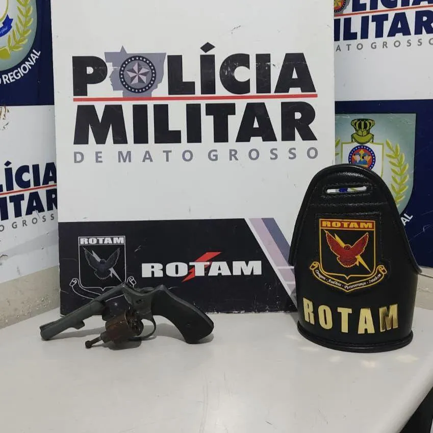 Rotam prende homem com revólver sem registro em Cuiabá