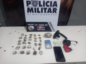Homem com tornozeleira rompida é preso com drogas em Várzea Grande