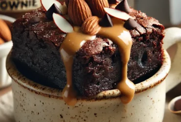 Tal brownie em uma caneca será uma solução rápida e fácil para todos que querem desfrutar de chocolate sem uma longa preparação
