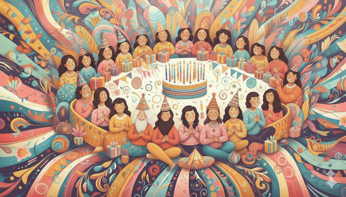 comemorando felizes aniversario