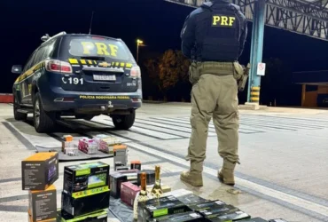 PRF apreende medicamentos controlados, anabolizantes e eletrônicos em Cuiabá