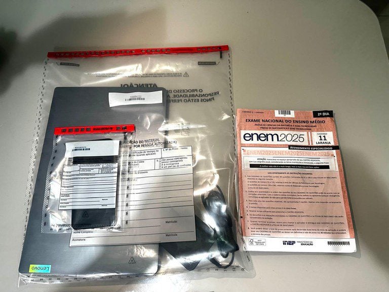 Polícia Federal cumpre mandado de busca em apuração sobre fraude no Enem - Divulgação/PF