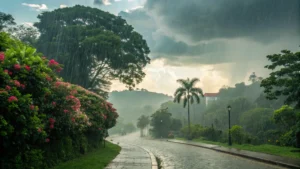 Várzea Grande: chuva forte e máxima de 36°C nesta quarta-feira