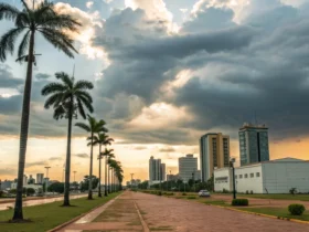 Nova olímpia tem céu limpo e calor de 33°C