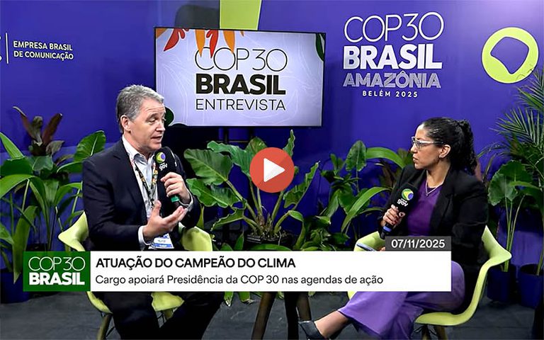 União de agentes privados e públicos pode acelerar meta climática, diz Campeão do Clima - Reprodução/Canal Gov