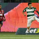 Lance de Palmeiras e Vitória. Imagem: Cesar Greco/Ag. Palmeiras