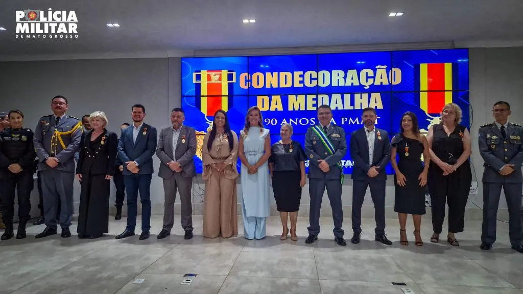Medalha 190 Anos PMMT homenageia 120 autoridades