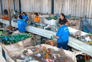 Plásticos não recicláveis geram perdas e sobrecarga a catadores no rio