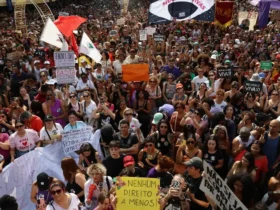 Feminicídio mobiliza grande ato na Avenida Paulista