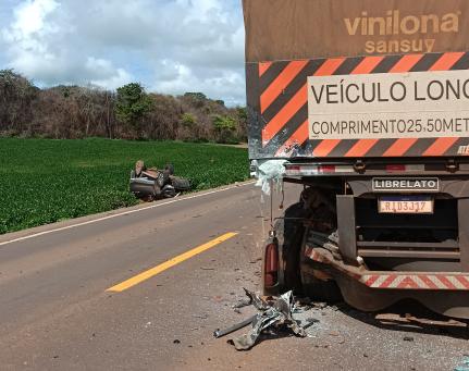 Tragédia na MT-243: mãe e dois filhos morrem após carro capotar em Querência