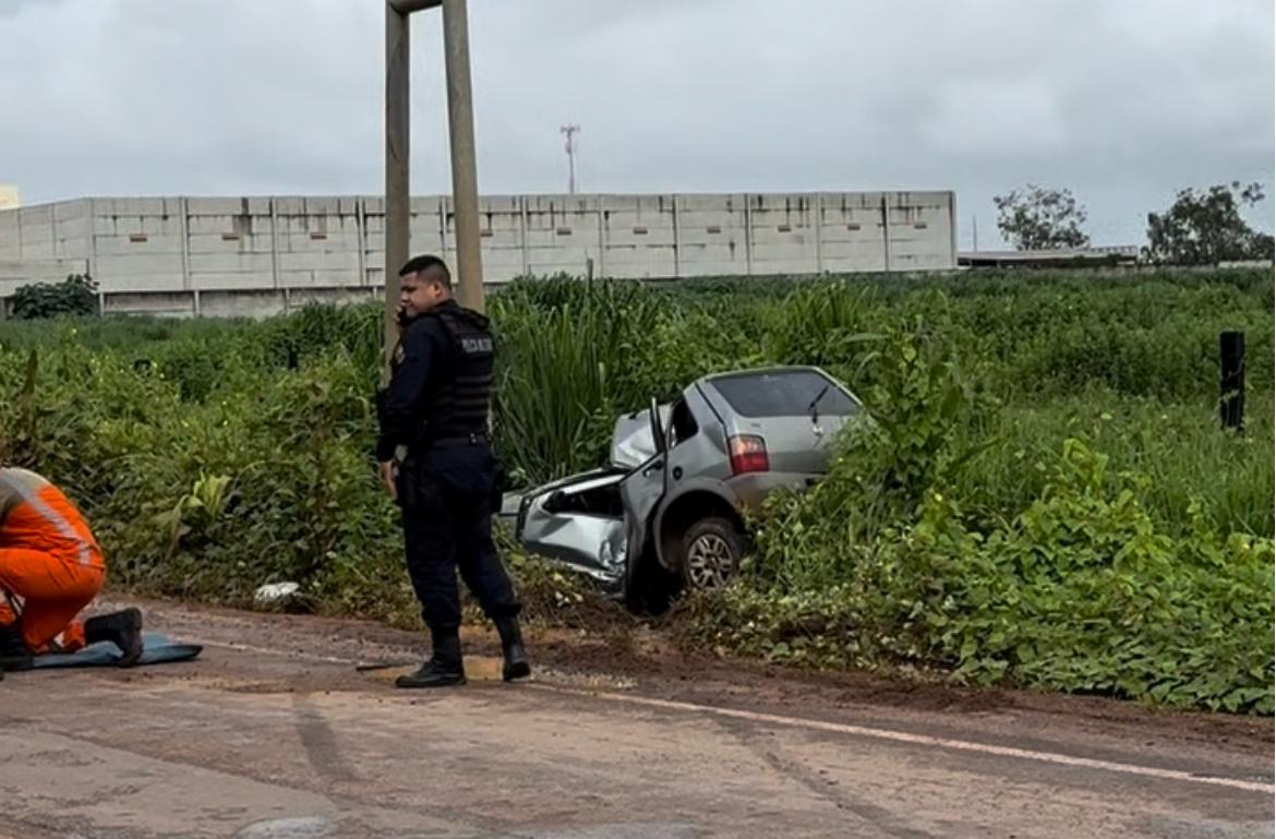 Mulher morre após grave acidente na MT-140, próximo ao entroncamento com a BR-163