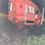 Ambulância capota na MT-242 deixando idosa morta; fato aconteceu entre Itanhangá e Sorriso