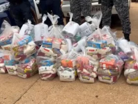 Adolescente é conduzido com cestas básicas de facção criminosa