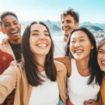 Amigos felizes em uma semana de férias no Brasil