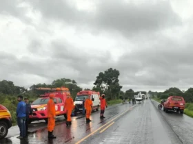 Acidente na BR-070 deixa vítima grave e mobiliza resgate aéreo