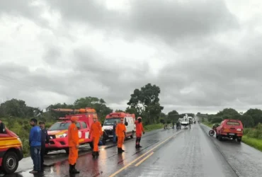 Acidente na BR-070 deixa vítima grave e mobiliza resgate aéreo