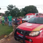 Bombeiros atendem acidente em Campo Verde e socorrem motociclista