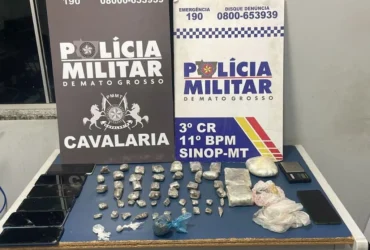 PM prende homem por tráfico de drogas em Sinop