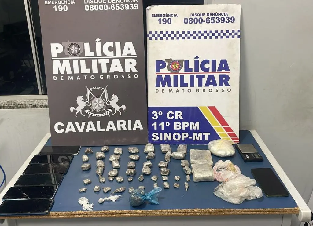 PM prende homem por tráfico de drogas em Sinop