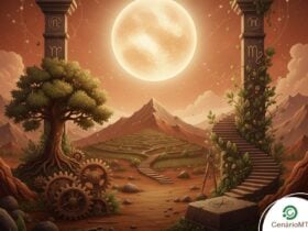 Ilustração astrológica de Vênus em Capricórnio simbolizando abundância e estabilidade em 24 de dezembro de 2025