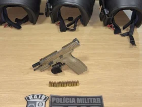 Prisão em Pontes e Lacerda: Raio apreende pistola adulterada