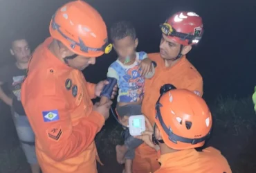 Criança desaparecida em área de mata é localizada em Juína