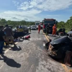 Acidente na MT-010 deixa seis feridos e mobiliza Bombeiros