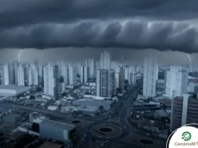 Previsão indica ventos fortes, trovoadas e acumulado elevado de chuva até a manhã de sábado