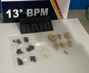 A abordagem aconteceu no bairro Bom Jesus, em uma das últimas ruas da comunidade.