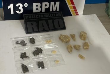 A abordagem aconteceu no bairro Bom Jesus, em uma das últimas ruas da comunidade.