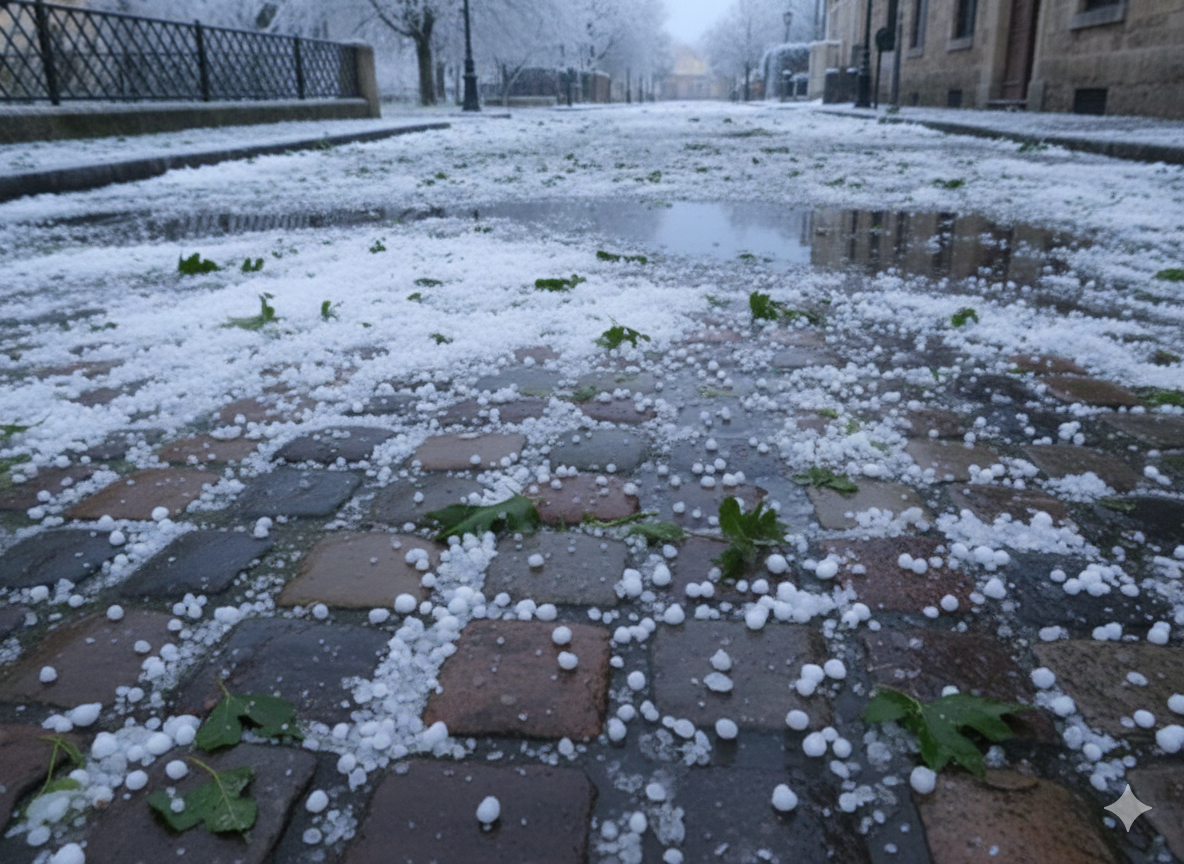 Geada - pedras de gelo