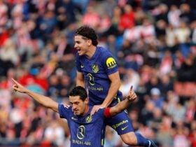 Lance de Girona x Atlético de Madrid. Imagem: Divulgação Atlético de Madrid