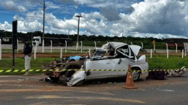 Identificadas vítimas de acidente fatal na BR-163: servidora de Várzea Grande e filho de 9 anos