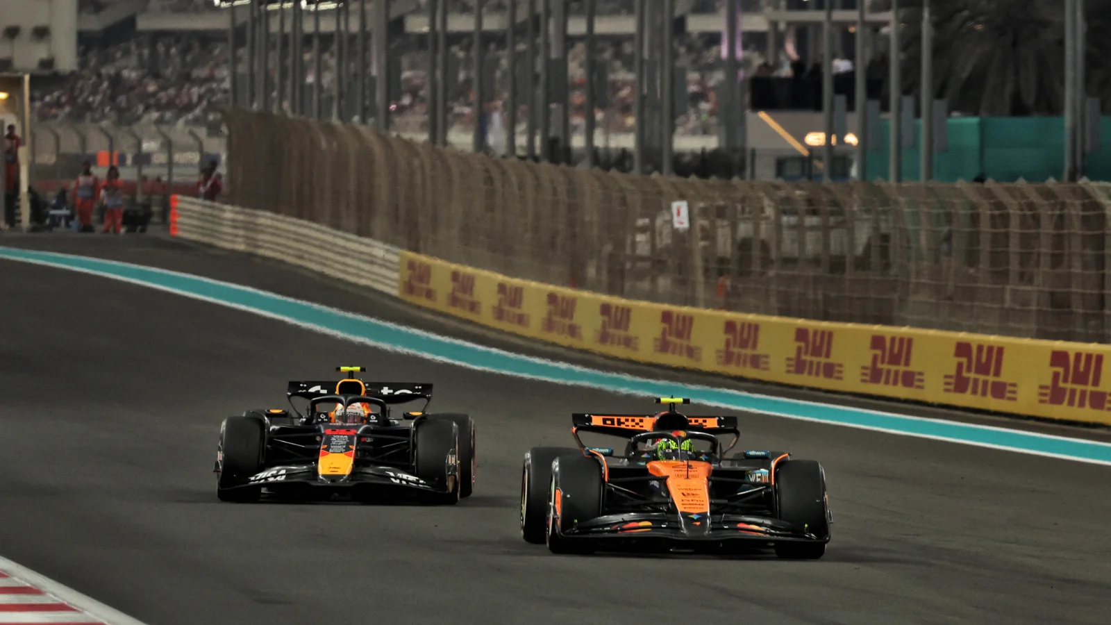 Lando Norris teve que lutar muito para garantir o título em Abu Dhabi