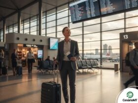 Mala de mão no aeroporto