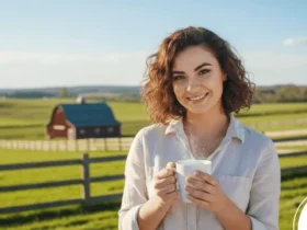 Mulher tomando café