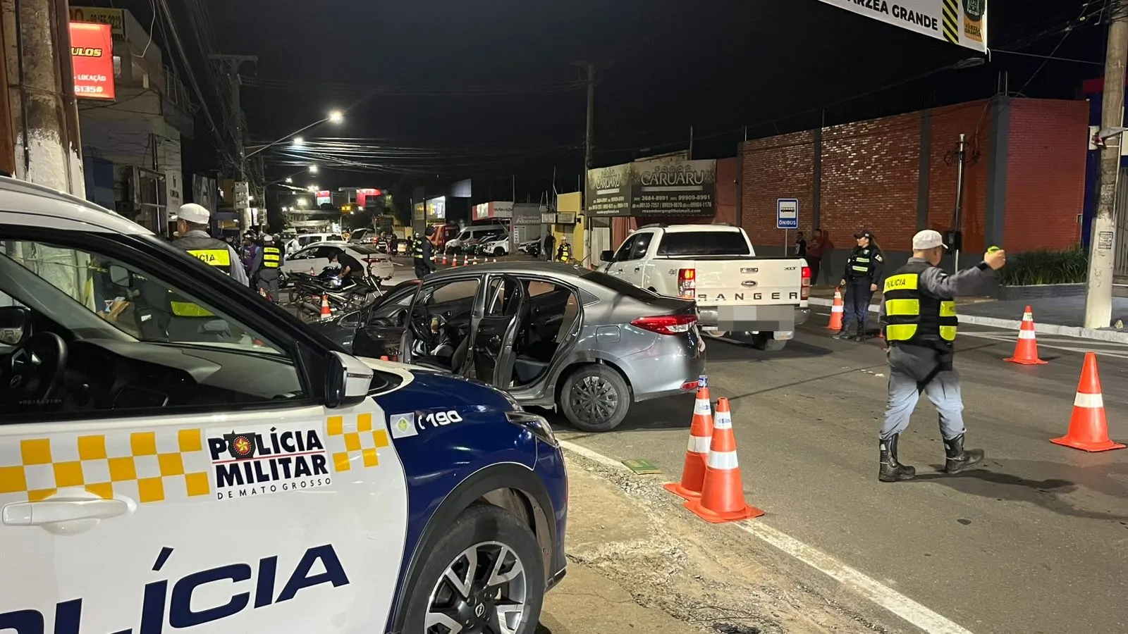 Três motoristas são presos por embriaguez em Várzea Grande