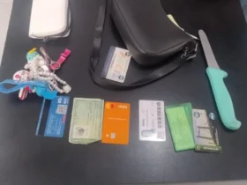 Casal preso por roubo com faca em Cuiabá