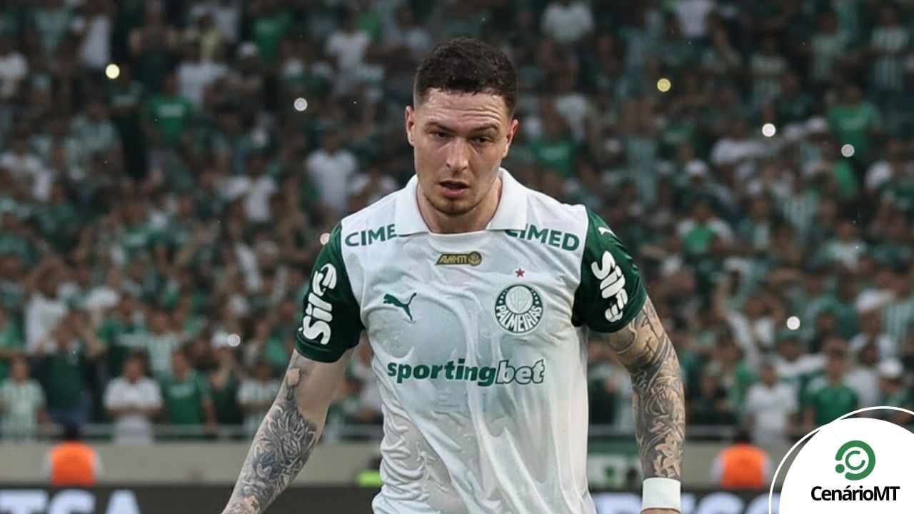 Aníbal Moreno em ação pelo Palmeiras contra o Ceará, pelo Brasileirão