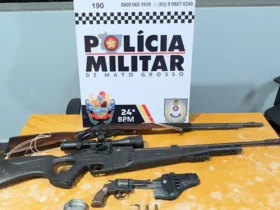 Polícia impede feminicídio e apreende armas em Cuiabá