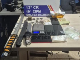 PM detém grupo por tráfico de drogas em Bom Jesus do Araguaia